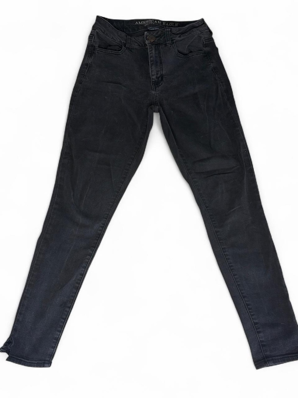American Eagle Outfitters black skinny jeans super super stretch 2 short